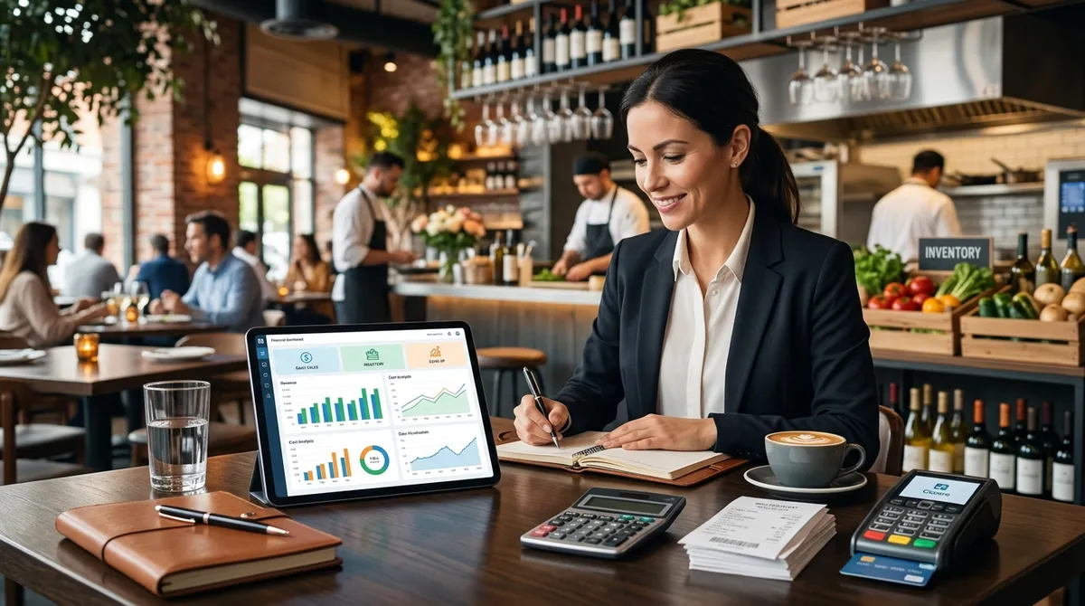 Featured illustration for Bookkeeping for Restaurants: Managing Tips, Inventory, and Daily Sales